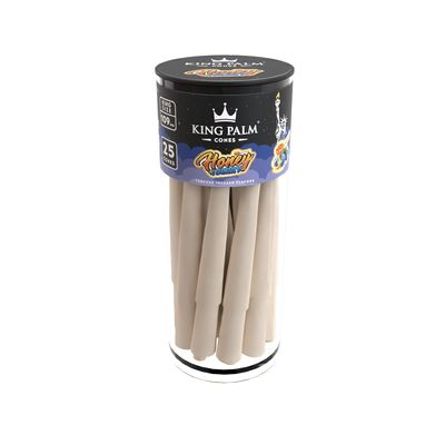 KING PALM Pre Rolled Cones King Size - Natural Prerolled Paper with Tips and Bamboo Packing Sticks - Bulk Organic Pre Rolled Cone - (Honey Berry, 25ct)