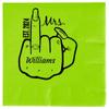 Customized Funny Engaged Finger Premium Napkins (50 Pack) For Party Dinner Napkins Event Decorations Tableware Custom Napkins For Birthday, Wedding For Reception Or Engagement (Fresh Lime) view 1