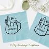Customized Funny Engaged Finger Premium Napkins (50 Pack) For Party Dinner Napkins Event Decorations Tableware Custom Napkins For Birthday, Wedding For Reception Or Engagement (Fresh Lime) view 2