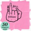Customized Funny Engaged Finger Premium Napkins (50 Pack) For Party Dinner Napkins Event Decorations Tableware Custom Napkins For Birthday, Wedding For Reception Or Engagement (Fresh Lime) view 3