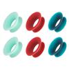 6pcs Earplugs Mute Style Pack, Quiet Ear Plugs Accessories for Extra 5 dB Noise Reduction Earplugs Quiet for Journey Home Office Library(Green red Blue) view 1