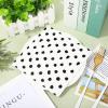 Whaline 100Pcs Black and White Napkins Black Dots Paper Napkin 3ply Polka Dots Disposable Luncheon Napkin Dessert Dinner Hand Napkin for Wedding Baby Shower Birthday Party Decorations, 6.5 x 6.5 Inch view 3