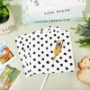 Whaline 100Pcs Black and White Napkins Black Dots Paper Napkin 3ply Polka Dots Disposable Luncheon Napkin Dessert Dinner Hand Napkin for Wedding Baby Shower Birthday Party Decorations, 6.5 x 6.5 Inch view 4