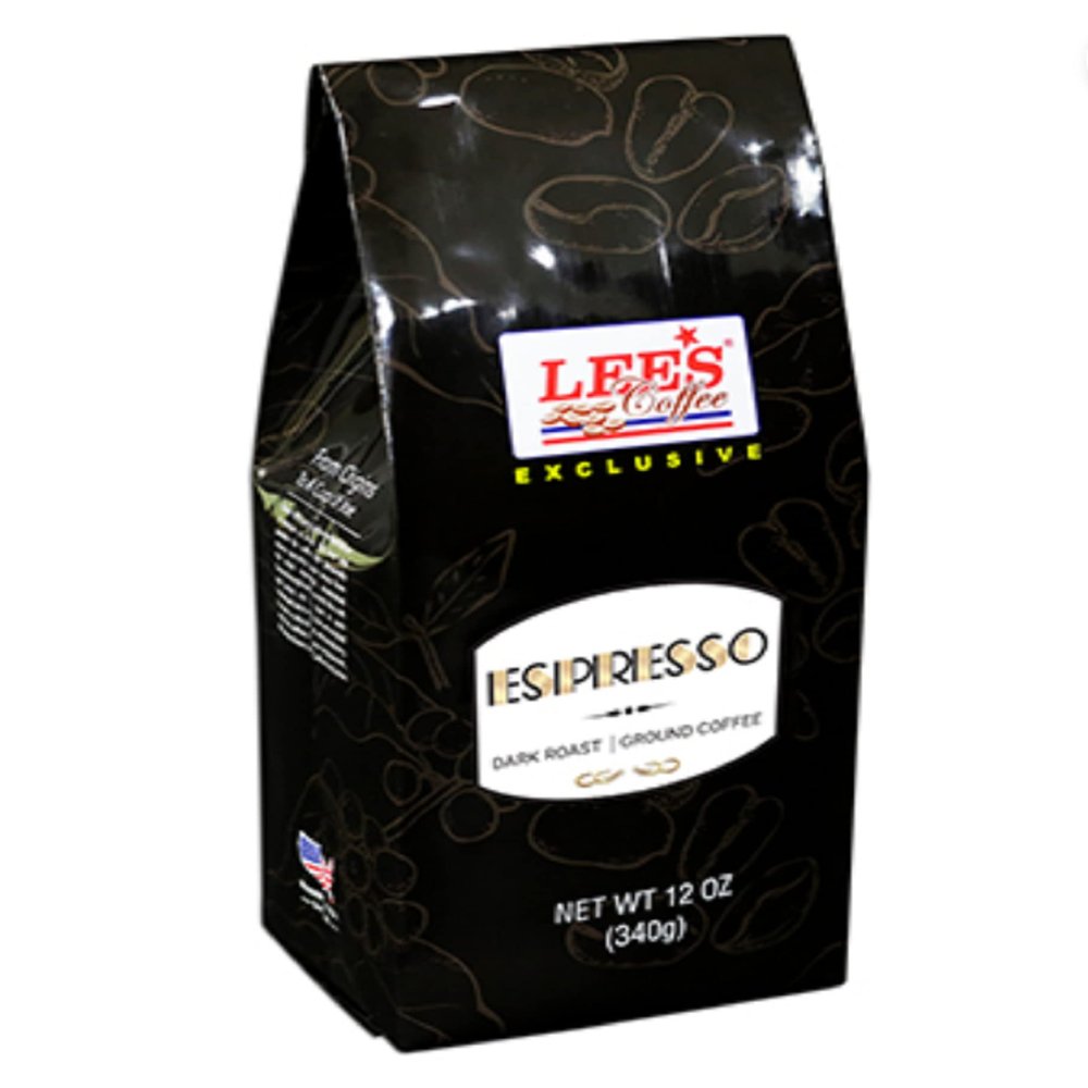 1 Pack - Lee's Coffee Ground Coffee Exclusive Espresso - Ca Phe Xay Epresso - 12 Oz per Bag - Roasted in USA