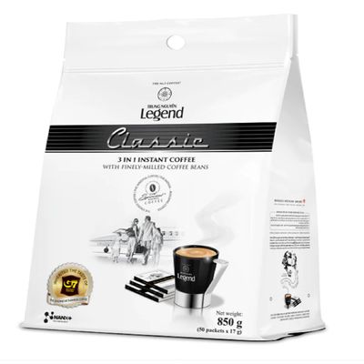 1 Pack - Instant Milk Coffee Classic 3 in 1 Coffee - Ca Phe Sua Hoa Tan - 50 Bags per Packet