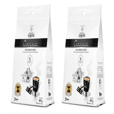 2 Packs - Instant Milk Coffee Classic 3 in 1 Coffee - Ca Phe Sua Hoa Tan - 50 Bags per Packet with 2 Packets per Order