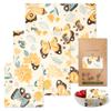 Beeswax Wraps Butterfly Reusable Beeswax Food Wrap Wrapping Paper 3 PCS Set Swich Bees Wax Paper for Covering Food Bowls view 1