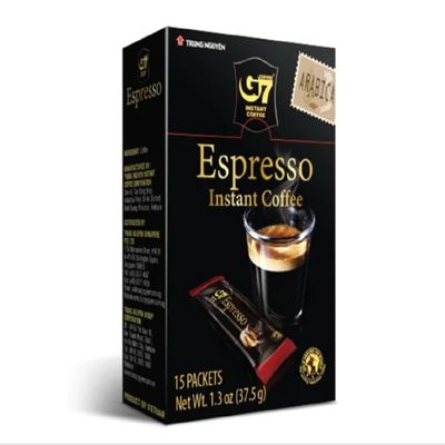 1 Pack - Instant Espresso Coffee - Ca Phe Hoa Tan Espresso - 15 Bags per Box - Product of Vietnam