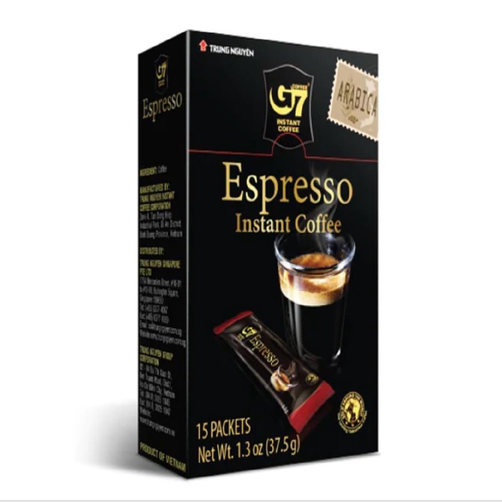 1 Pack - Instant Espresso Coffee - Ca Phe Hoa Tan Espresso - 15 Bags per Box - Product of Vietnam