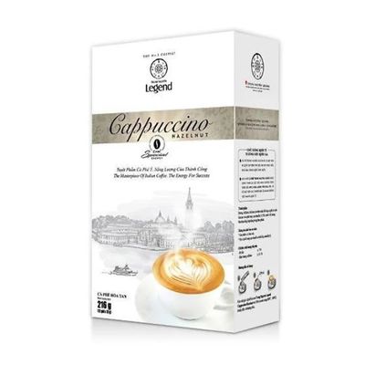 1 Pack - Instant Coffee Cappuccino Hazelnut Flavor - Cappuccino Hoa Tan Huong Vi Hazelnut - 12 Bags per Box