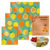 Lemon Beeswax Wraps for Food, Eco-Friendly Beeswax Food Wraps Reusable Beeswax Paper Food Wrap,for Camping, Outings, Outdoor Adventures