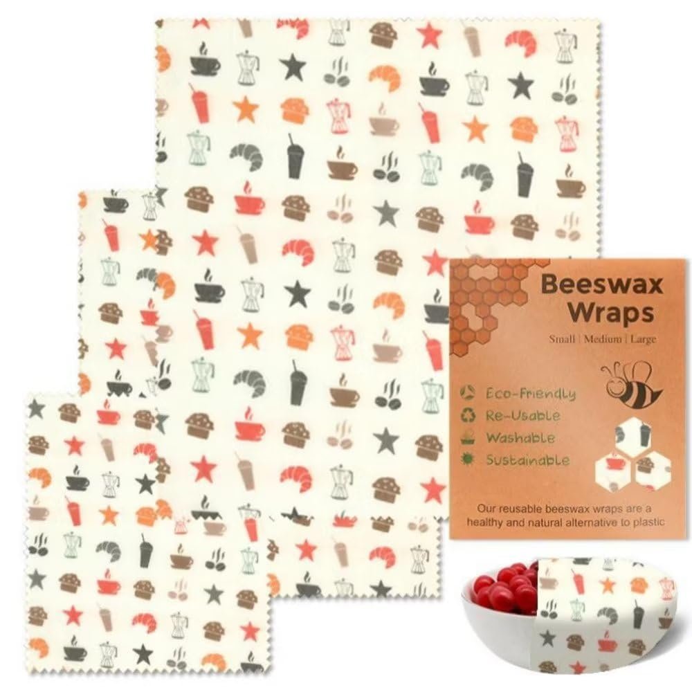 Afternoon Tea Beeswax Wrapping Paper 3 PCS Set Checkered Dry Waxed Deli Paper Swich Paper Liners for Plastic Food Basket Cooking Wax Paper