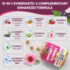 10 in 1 Immune Support Supplement Gummies, w/Echinacea, Elderberry Vitamin C and Zinc, Selenium, Vitamin D3 5000IU, Magnesium, Daily Immune Booster Multivitamin, for Antioxidant Bone Energy, 2 Pack view 3
