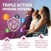 10 in 1 Immune Support Supplement Gummies, w/Echinacea, Elderberry Vitamin C and Zinc, Selenium, Vitamin D3 5000IU, Magnesium, Daily Immune Booster Multivitamin, for Antioxidant Bone Energy, 2 Pack view 4
