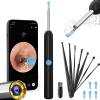 Ear Wax Removal, Ear Cleaner with Camera with 1080P, Ear Wax Removal Tool with 6 LED Light, Ear Wax Removal Kit with 8 Ear Pick, Ear Camera for iPhone, iPad, Android Phones (Black) view 1