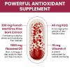 200 mg Pycnogeno with PQQ, Premium French Maritime Pine Bark Extract, Unique Dual-Delivery for Maximum Absorption, Pine Bark Extract for Vascular & Heart & Joint Function - 60 Vegan Softgels view 3