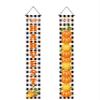 Thanksgiving Couplets, Holiday Decorations, Porch Couplets Hanging Flags, Pumpkin Fall Harvest Thanksgiving Door Couplets view 1
