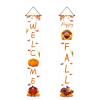 Thanksgiving Couplets, Holiday Decorations, Porch Couplets Hanging Flags, Pumpkin Fall Harvest Thanksgiving Door Couplets view 2