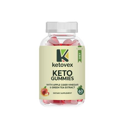 Ketovex Keto Gummies - Ketovex Keto ACV Gummies (Single, 60 Gummies)
