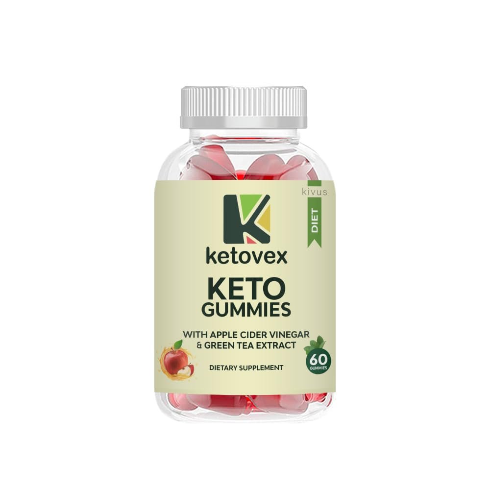 Ketovex Keto Gummies - Ketovex Keto ACV Gummies (Single, 60 Gummies)