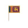 Sri Lanka Flag Toothpicks in Various Sizes 100 Pieces 10 cm view 1