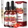 (2 Pack) Magnesium Glycinate Supplement, Liquid Magnesium Glycinate Liquid Drops 500mg-Support Stress Relief, Relaxation, Mood, Sleep, Bone & Muscle-4 Fl Oz, Vegan, Strawberry Flavor view 1