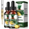 (2 Pack) Magnesium Glycinate Supplement, Liquid Magnesium Glycinate Liquid Drops 500mg-Support Stress Relief, Relaxation, Mood, Sleep, Bone & Muscle-4 Fl Oz, Vegan, Pineapple Flavor view 1