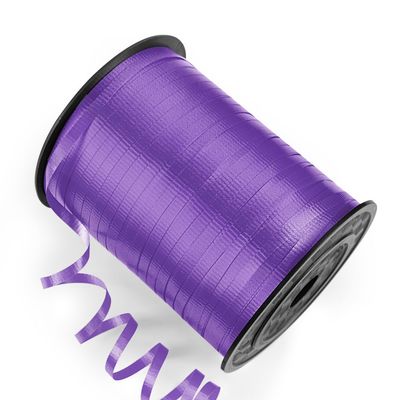 Isaspire 500 Yards Purple Curling Ribbon with Spool, 1/5" Wide Crimped Balloon String Ribbon - Ideal for Gift Wrapping, Christmas Halloween Party Decorations