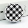 White Black Buffalo Plaid Small Pill Box, Metal Pill Box Organizer with Lock, Mini Medicine Box Portable, Daily Vitamin Box Am Pm, Single Pill Storage Box Tiny for Travel, Purse, Pocket view 4