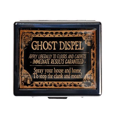 7 Days Chromed Shiny Silver Pill Organizer with Mirror Inside Has 8 Separate Compartments Rectangle 7 Days Pill Box Pill Case (Ghost Dispel)