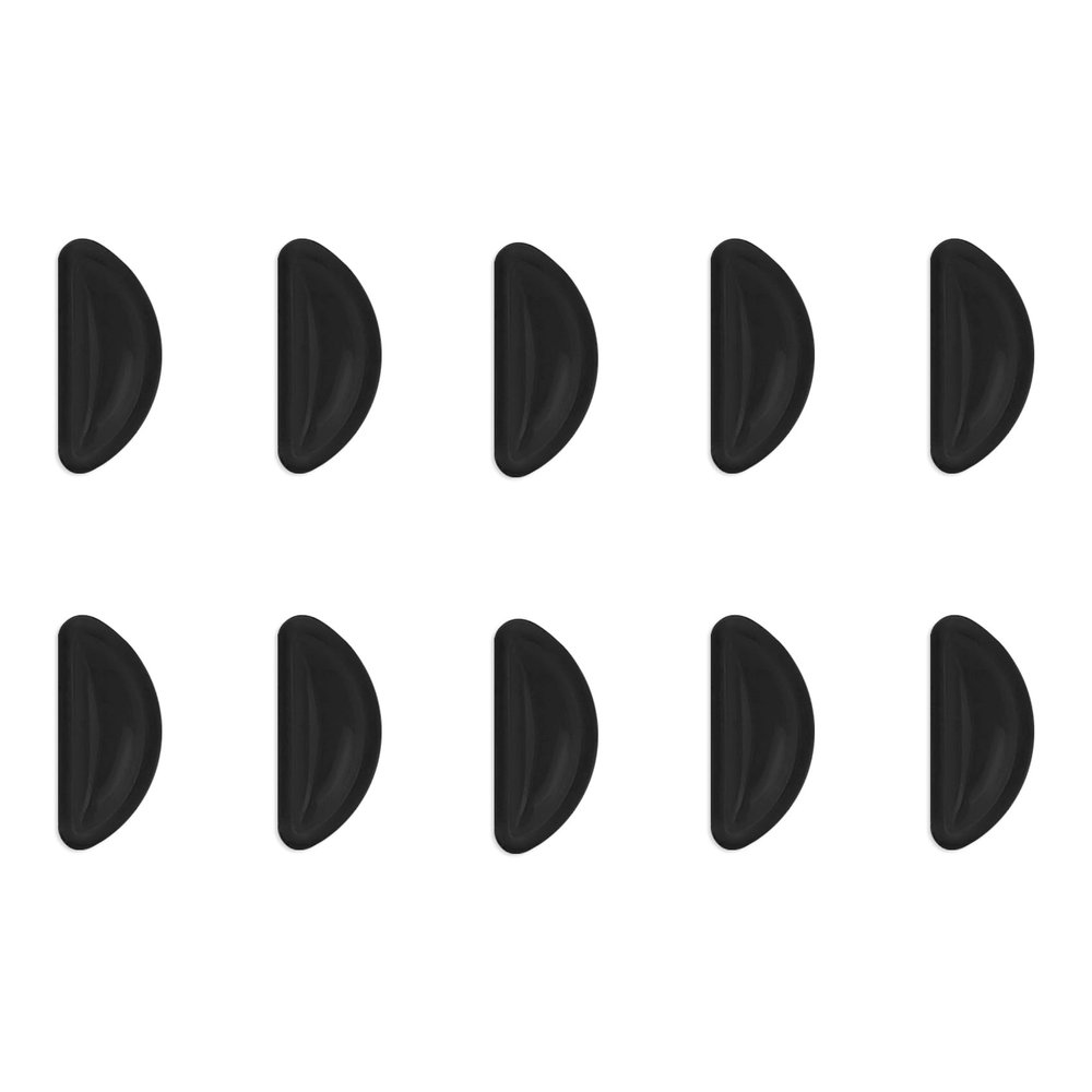 5 Pairs Black Adhesive Eyeglass Nose Pads, Silicone Spectacle Nose Pads, Anti-Slip Nose Pads Grips for Glasses, Eyeglasses, Sunglasses (5)