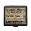 7 Days Chromed Shiny Silver Pill Organizer with Mirror Inside Has 8 Separate Compartments Rectangle 7 Days Pill Box Pill Case (Apothecary Label) view 1