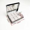 7 Days Chromed Shiny Silver Pill Organizer with Mirror Inside Has 8 Separate Compartments Rectangle 7 Days Pill Box Pill Case (Apothecary Label) view 4