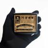 7 Days Chromed Shiny Silver Pill Organizer with Mirror Inside Has 8 Separate Compartments Rectangle 7 Days Pill Box Pill Case (Vintage Eye of Newt) view 2