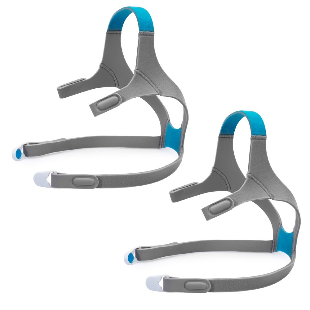 F20 Full Face replacement Headgear for ResMed AirFit/AirTouch Head Strap, Headgear Replacement Straps for ResMed Airfit F20 Full Face Mask - Large, Blue (2 Pack)