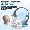 F20 Full Face replacement Headgear for ResMed AirFit/AirTouch Head Strap, Headgear Replacement Straps for ResMed Airfit F20 Full Face Mask - Large, Blue (2 Pack) view 2