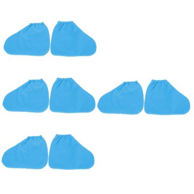 FOMIYES 4pairs Comfortable Wax Therapy Foot Covers Warmer Foot Wraps for Beauty Care Elastic Band Design for Improved Circulation and Absorption for Home