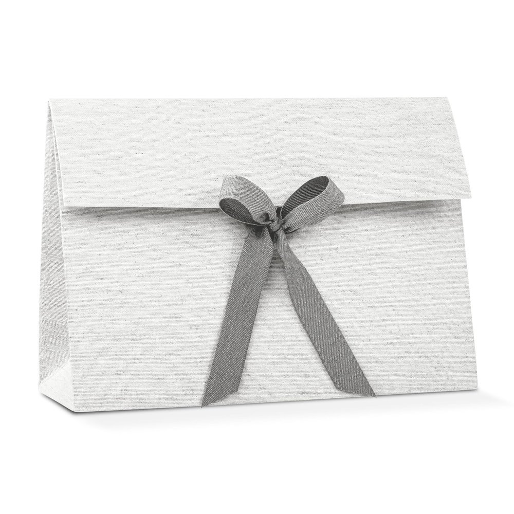 Boxes Craftory Single Luxury Gift Bag (11.02" x 7.87" x 3.93") - Ideal for Valentine's Day, Anniversary and Wedding - Gray