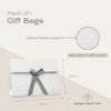 Boxes Craftory Single Luxury Gift Bag (11.02" x 7.87" x 3.93") - Ideal for Valentine's Day, Anniversary and Wedding - Gray view 3
