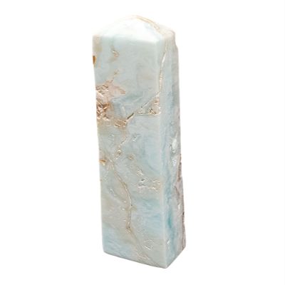 Obelisk Caribbean Calcite Stone Shape Mineral,35845