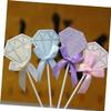 KALLORY 20pcs Glitter Star Cake Toppers Masonry Five-pointed Star Decorations for Birthday Party Flag Cupcake Decorations view 3