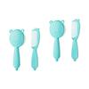 Kisangel 2sets Hair Brush Comb Natural Wool Bristle for Gentle Scalp Massage and Dandruff Removal Boy Girl Hair Care Tool for Newborns view 1