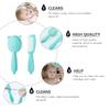 Kisangel 2sets Hair Brush Comb Natural Wool Bristle for Gentle Scalp Massage and Dandruff Removal Boy Girl Hair Care Tool for Newborns view 4