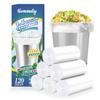 1.6 Gallon 120 pcs (Fit 1.3-1.6 Gal)Small Clear Trash Bags, Strong 1.3 Gallon1.5 Gallon 1.6 gallons Garbage Bags, Bathroom Trash Can Bin Liners, Mini Bags for Office, Waste Basket Liner,Fit 5-6 Liters view 1