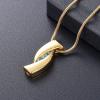 BIAIHQIE Hold Light Blue Crystal Stainless Steel Cremation Pendant For Ashes Holder Memorial Urn Necklace For Women,1 view 2