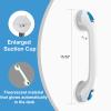 HoEase 2 Pack Suction Grab Bars for Shower and Bathtubs, Shower Grab Bars for Elderly, Heavy Duty Suction Cup Grab Bar, Shower Safety Bars Suction, Tub Grab Bar, Bathtub Handle, Handrails for Seniors view 2