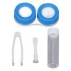 Zetiling Cute Case Fashion Quadrate Design Plastic Portable Travel Kit for Women (Blue) view 2