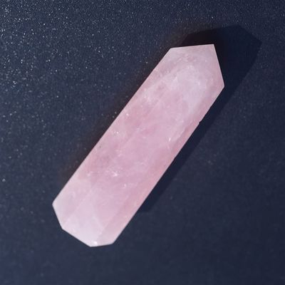 AAKOMA 10pc Natural Rose Quartz Single Terminated Crystal Points Tower 60MM-70MM Suitable for Home