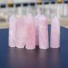 AAKOMA 10pc Natural Rose Quartz Single Terminated Crystal Points Tower 60MM-70MM Suitable for Home view 2