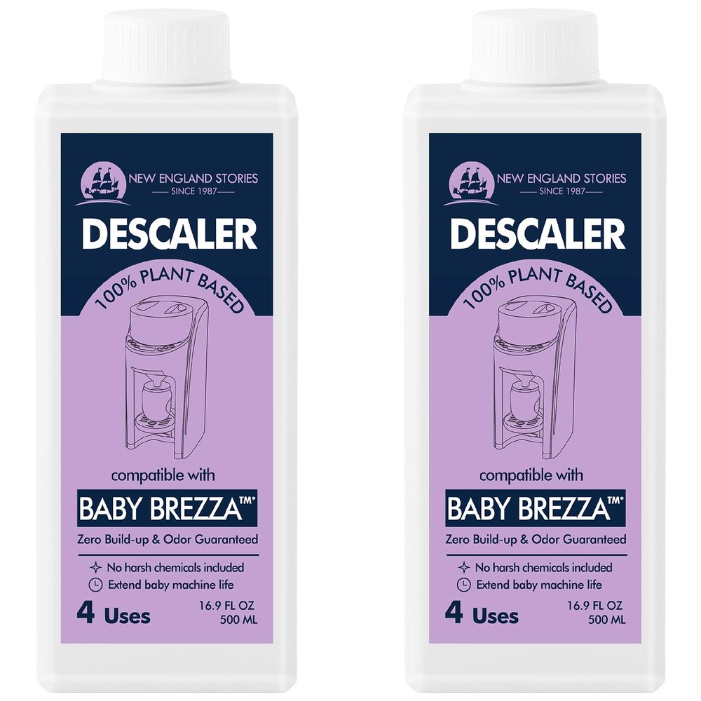 New England Stories Baby Brezza Compatible Descaler 33.8 Fl Oz, Universal Cleaner Solution for Baby Brezza and Other Baby appliances, Remove Build-up Extends Machines lifespan